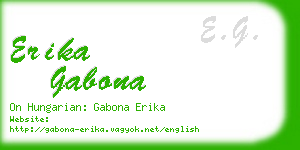 erika gabona business card